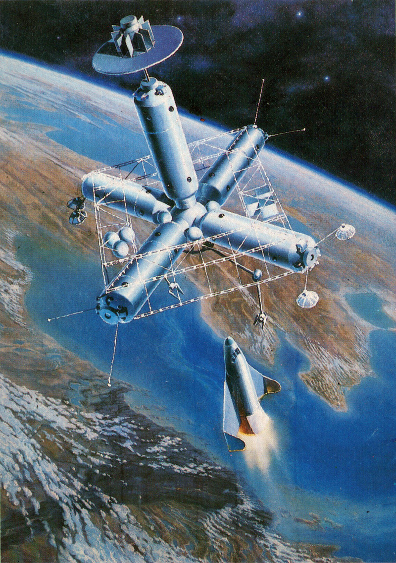 Illustration for article titled The First Spacewalker Created The Best SovietĀ CosmicĀ Landscapes